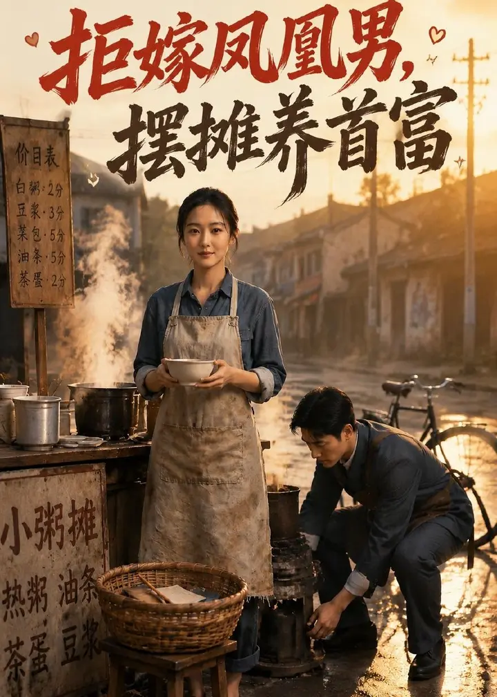 图片[1]-拒嫁风凰男摆摊养首富 (50集) AI短剧 | 短剧-千尺浪