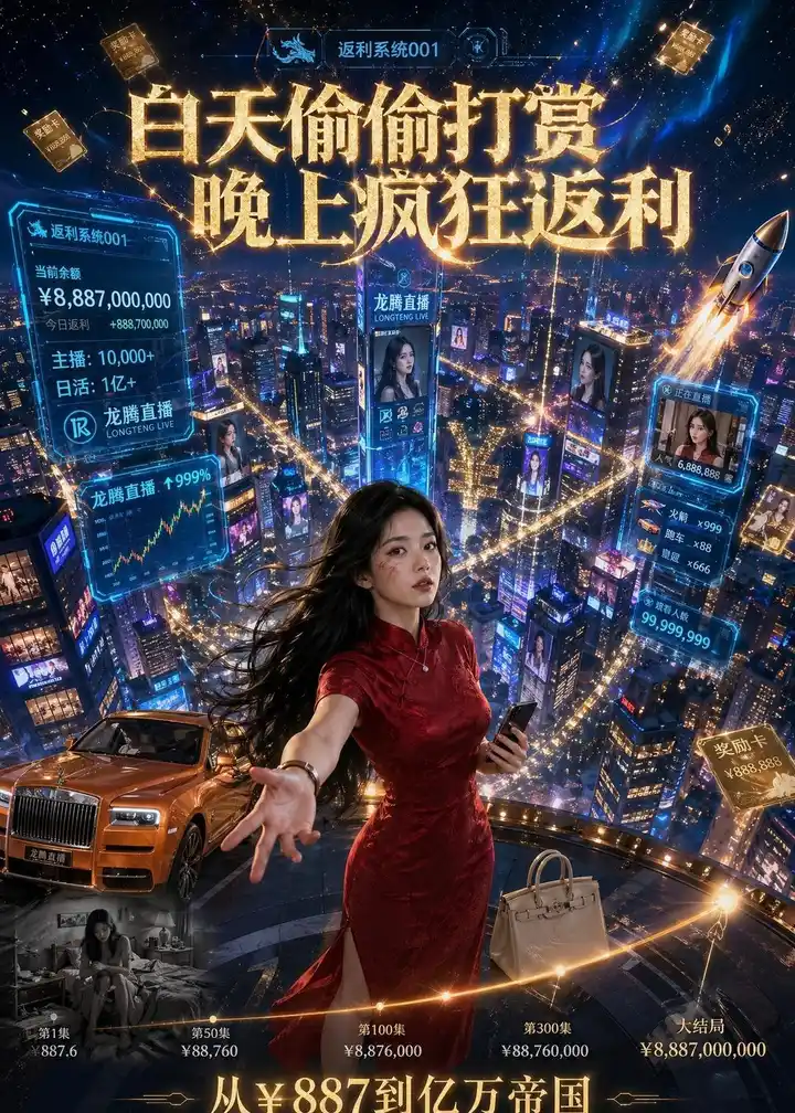 图片[1]-白天偷偷打赏晚上疯狂返利 (70集) Ai短剧-PanHub