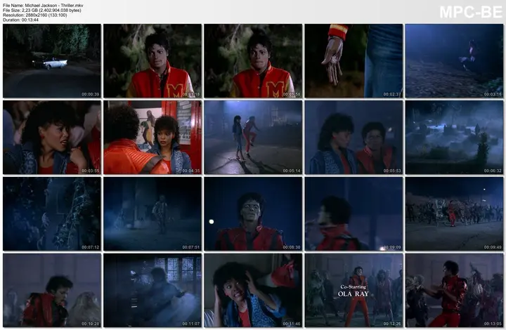 迈克尔杰克逊 战栗 MV 4K 修复版Michael Jackson – Thriller (4K Remaster)-千尺浪