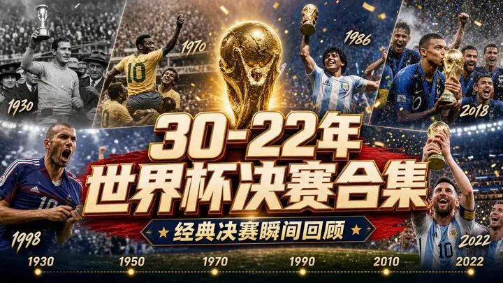 1930–2022世界杯决赛4K合集:重温足球经典,高清画质重现-千尺浪