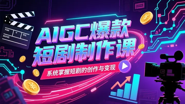 AIGC爆款短剧制作课，系统掌握短剧的创作与变现-千尺浪