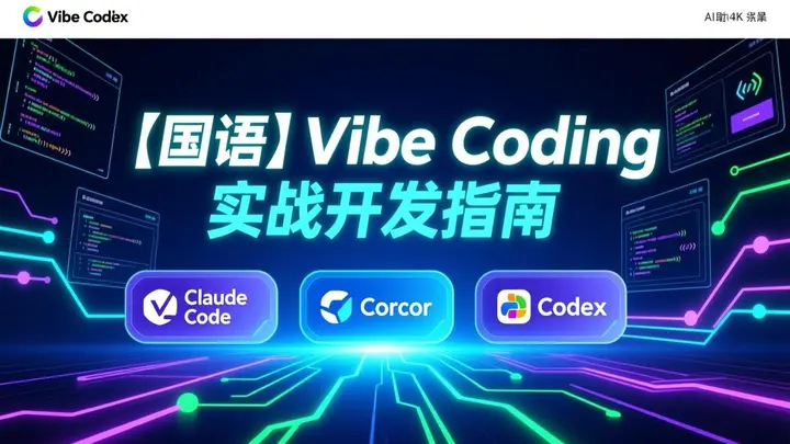 图片[1]-【国语】Vibe Coding 实战开发指南_ 用Claude Code, Cursor和Codex极速打造全栈应用-千尺浪