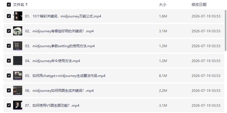 Midjourney新手入门，从零基础到精通AI绘画的实战教程【学习资料】-千尺浪