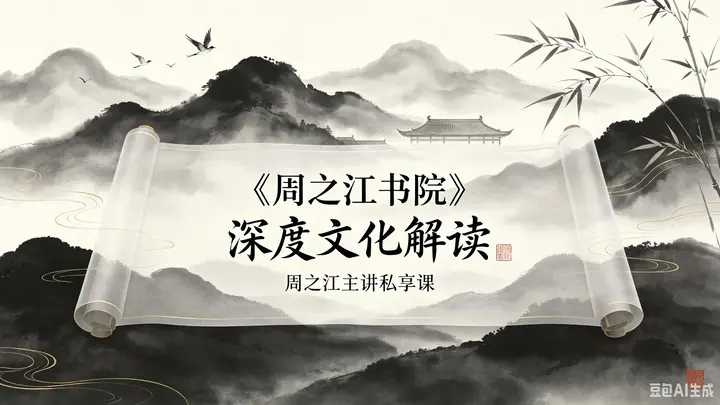 《周之江书院》｜深度文化解读｜周之江主讲私享课-千尺浪