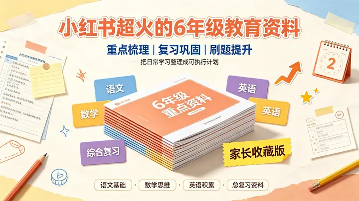 《小红书超火6年级教育资料》｜小升初必备知识点｜电子版可打印-千尺浪