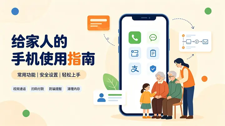 《给家人的手机使用指南》PDF可打印-千尺浪
