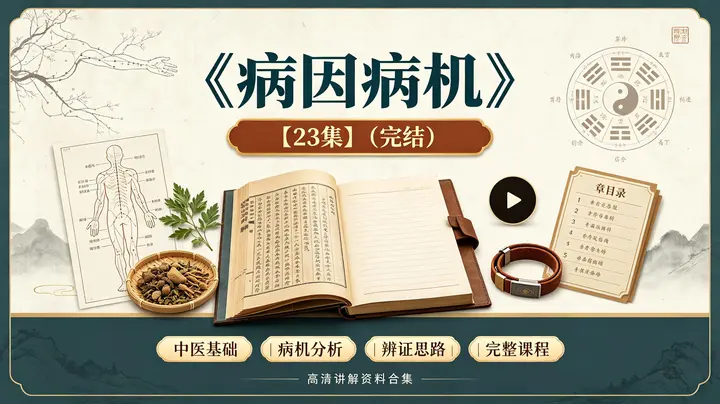 中医课程《病因病机》【23集】（完结）-千尺浪