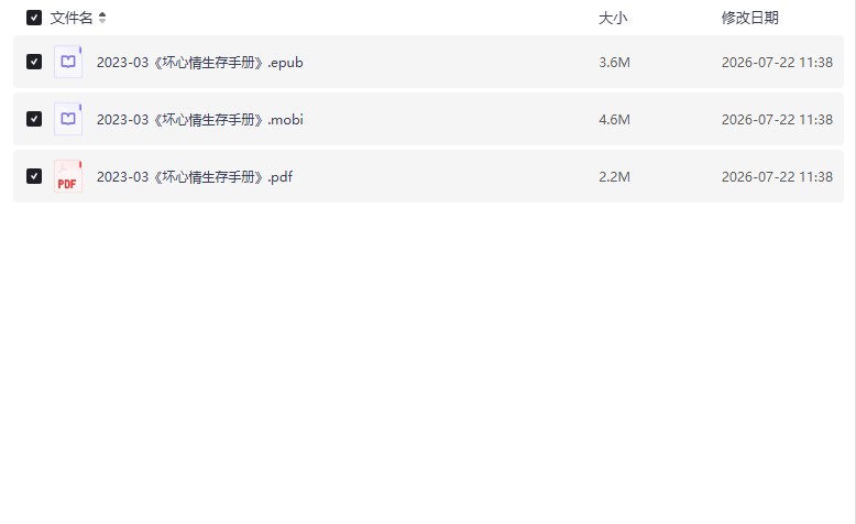 坏心情生存手册：快速平复暴走情绪，安抚心中的喷火龙！【学习资料】-千尺浪