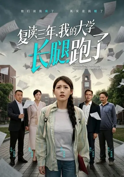 复读三年，我的大学长腿跑了（60集）刘浔＆满满（1080P）|短剧-千尺浪