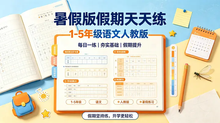 暑假版假期天天练1-5年级语文人教版-千尺浪