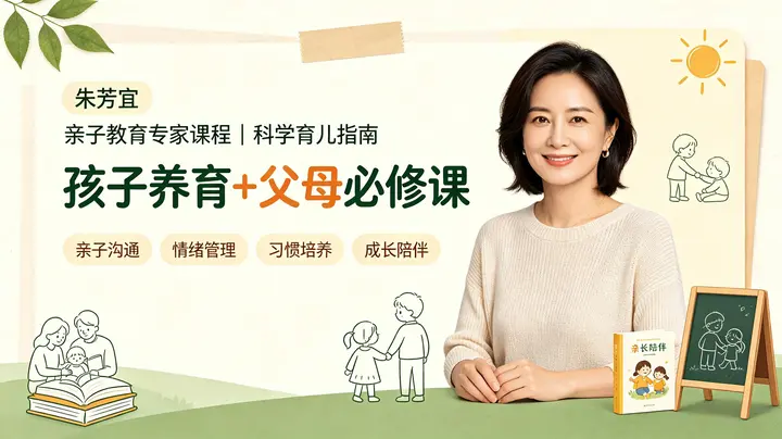 朱芳宜孩子养育+父母必修课｜家庭教育｜亲子育儿