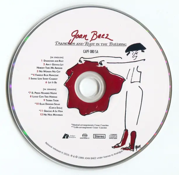 【發燒天碟】民谣 皇后 Joan Baez 《斗牛场》Diamonds And Rust In The Bullring[ISO]