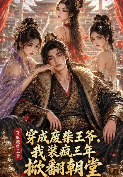 穿成废柴王爷，我装疯三年掀翻朝堂&穿成废柴王爷我装疯三年掀翻朝堂（50集）AI短剧-千尺浪