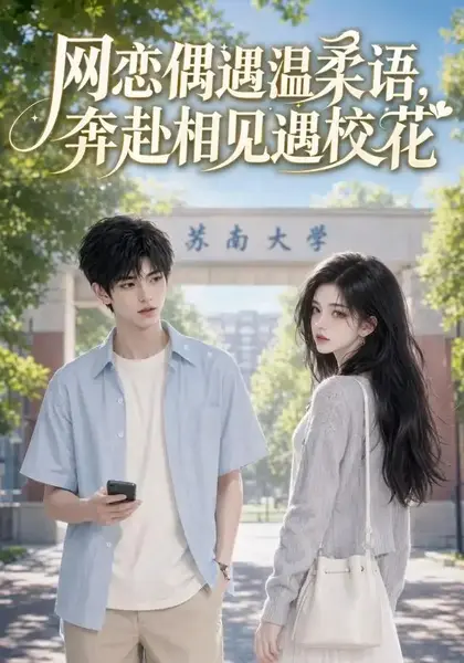 网恋偶遇温柔语，奔赴相见遇校花&网恋偶遇温柔语奔赴相见遇校花（89集）AI短剧-千尺浪