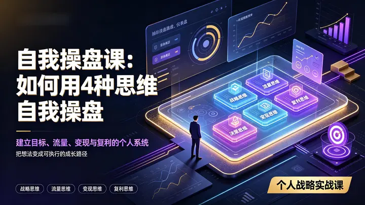 自我操盘课：如何用经政军哲4种思维自我操盘-千尺浪