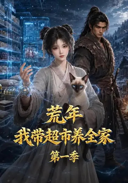 荒年，我带超市养全家第一季&荒年我带超市养全家第一季（123集）AI短剧-千尺浪