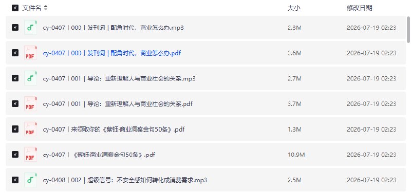 蔡钰·商业参考4 更新到25年6月份【学习资料】-千尺浪