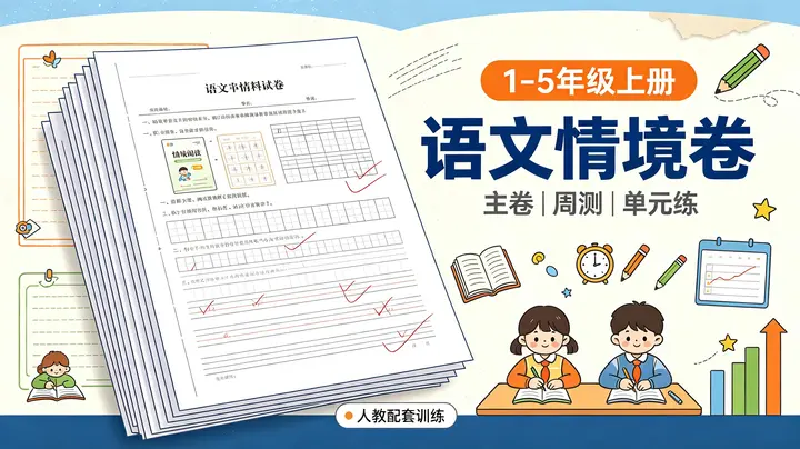 1-5上人教语文情境卷 主卷+周测小卷+一单元一练-千尺浪