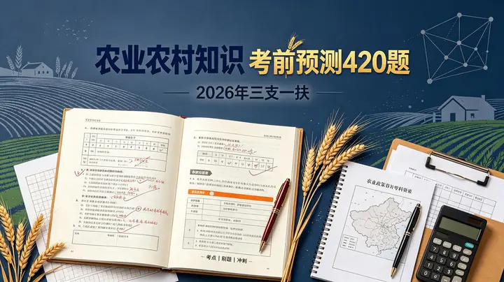 2026年三支一扶农业农村知识考前预测420题-千尺浪