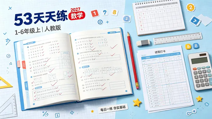 2027《曲一线•53天天练》(1-6年级上)(数学)(人教版)-千尺浪