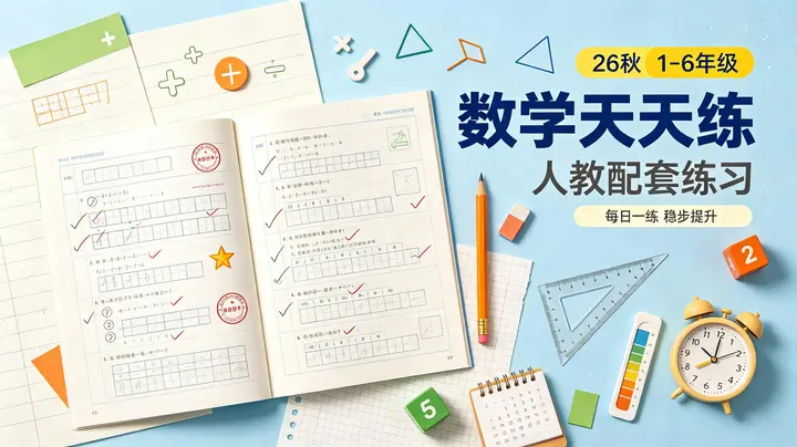 26秋1-6年级数学人教版《53天天练》