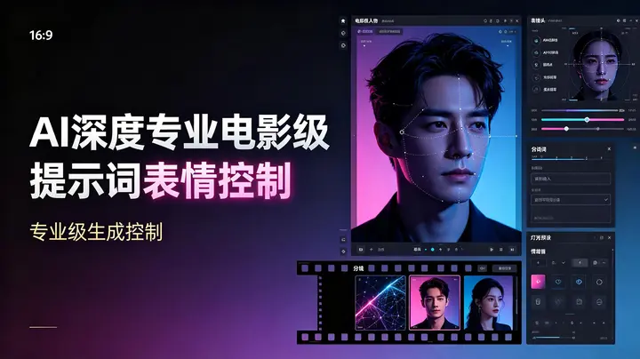 AI深度专业电影级提示词表情控制-千尺浪