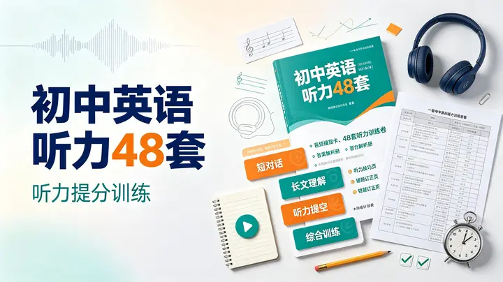 一本初中英语听力48套-千尺浪
