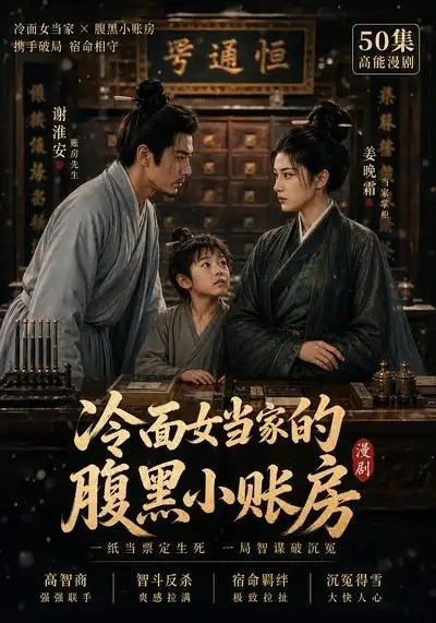 冷面女当家的腹黑小账房第一季（18集） AI短剧