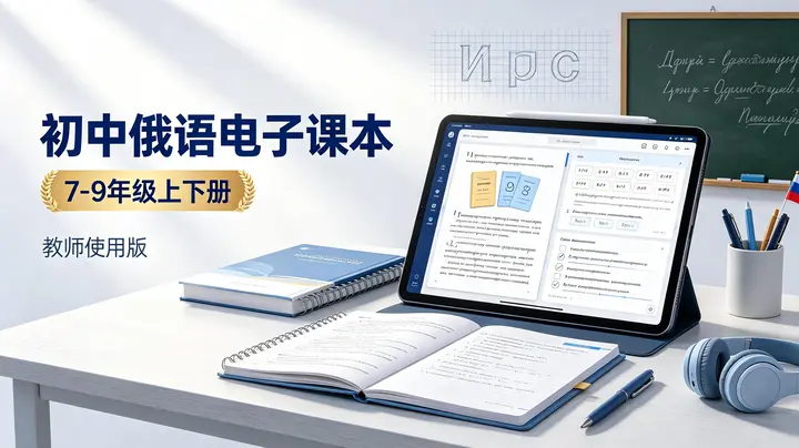 初中初中俄语（7-9年级上下册）教师使用电子课本-千尺浪
