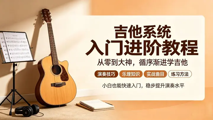 吉他系统入门进阶教程-千尺浪