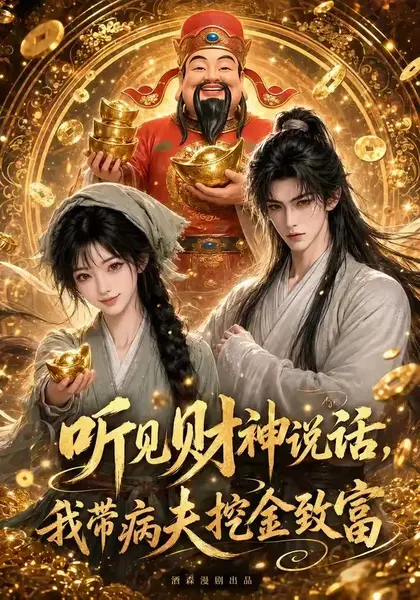听见财神说话，我带病夫挖金致富听见财神说话我带病夫挖金致富（125集）AI短剧