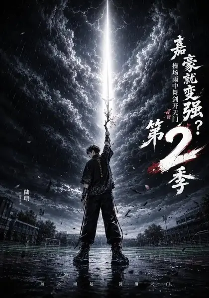 嘉豪就变强？操场雨中舞剑开天门第2季&嘉豪就变强操场雨中舞剑开天门第2季（113集）AI短剧-千尺浪