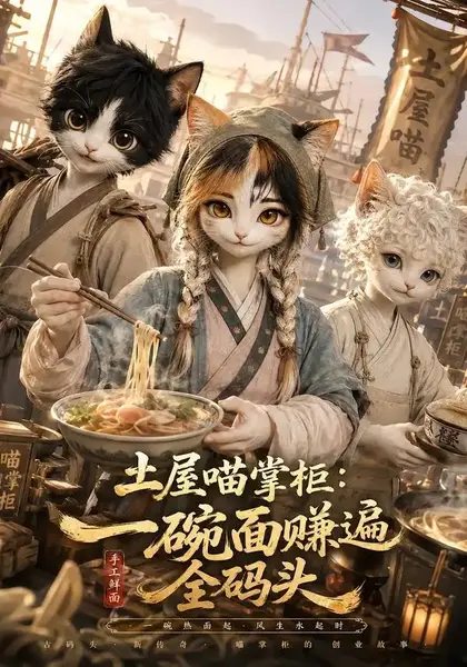 土屋喵掌柜：一碗面赚遍全码头&土屋喵掌柜一碗面赚遍全码头（66集）AI短剧-千尺浪