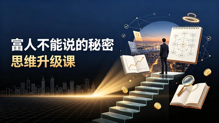 富人不能说的秘密，了解富人的心法，思考逻辑，让你脱贫跨越阶级的课-千尺浪