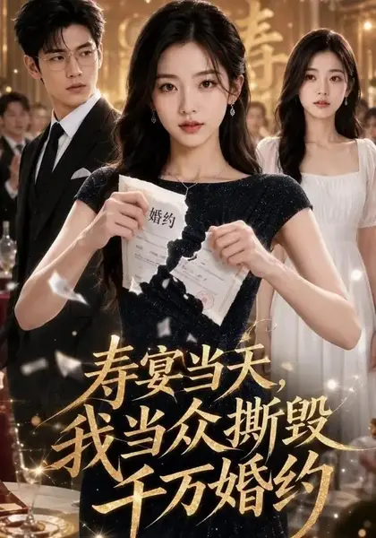 寿宴当天，我当众撕毁千万婚约&寿宴当天我当众撕毁千万婚约（55集） AI短剧-千尺浪