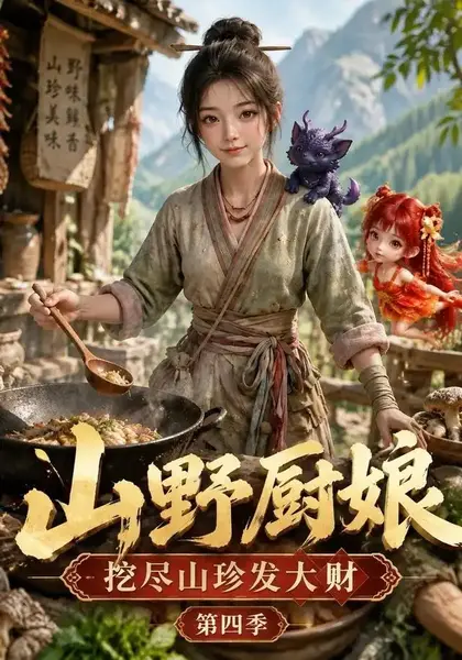 山野厨娘，挖尽山珍发大财第四季&山野厨娘挖尽山珍发大财第四季（80集）AI短剧-千尺浪