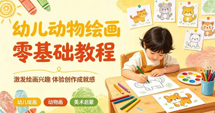 幼儿动物绘画零基础教程-千尺浪