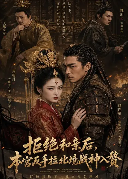 拒绝和亲后，本宫反手拉北境战神入赘&拒绝和亲后本宫反手拉北境战神入赘（15集）AI短剧-千尺浪