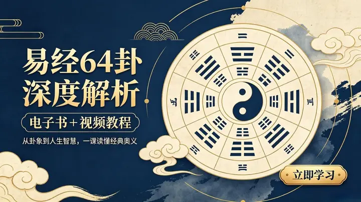 易经64卦深度解析电子书+视频-千尺浪