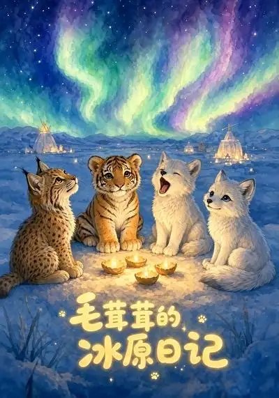 毛茸茸的冰原日记（21集）AI短剧-千尺浪