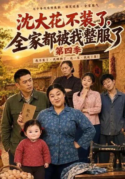 沈大花不装了，全家都被我整服了第四季沈大花不装了全家都被我整服了第四季（58集）AI短剧