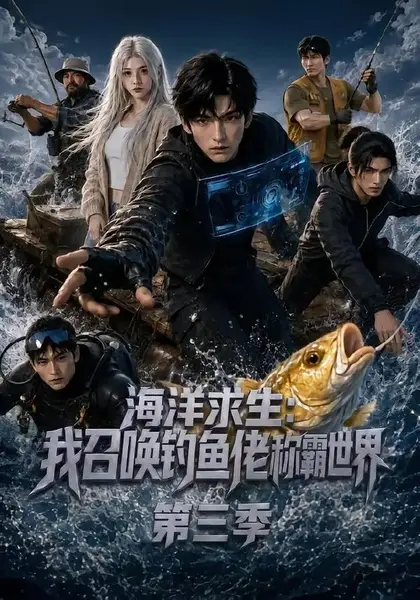 海洋求生：我召唤钓鱼佬称霸世界第三季海洋求生我召唤钓鱼佬称霸世界第三季（101集） AI短剧