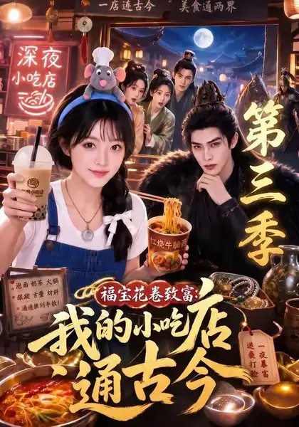 福宝花卷致富：我的小吃店通古今第三季福宝花卷致富我的小吃店通古今第三季（245集） AI短剧