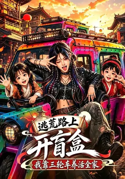 逃荒路上开盲盒，我靠三轮车养活全家&逃荒路上开盲盒我靠三轮车养活全家（84集）AI短剧-千尺浪