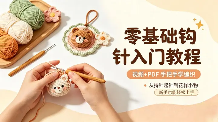 零基础钩针入门教程-千尺浪