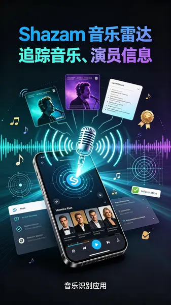Shazam v16.56.0 音乐雷达，追踪音乐、演员等相关信息-千尺浪