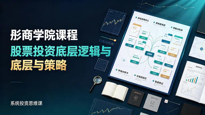 彤商学院课程股票投资底层逻辑思维与策略-千尺浪