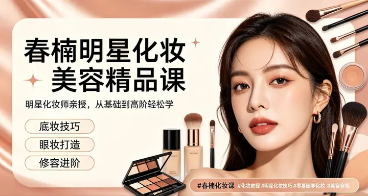 春楠明星化妆美容精品课-千尺浪