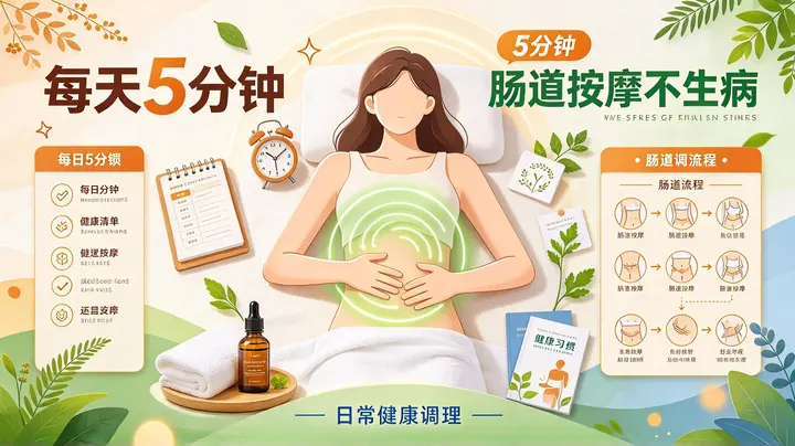 每天5分钟-肠道按摩不生病-千尺浪