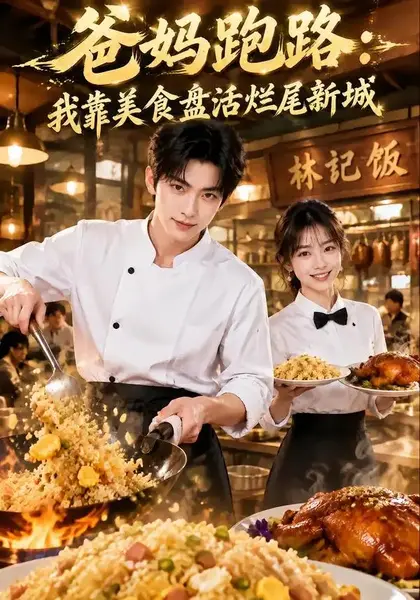 爸妈跑路：我靠美食盘活烂尾新城&爸妈跑路我靠美食盘活烂尾新城（80集）AI短剧-千尺浪